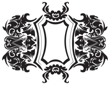 Barok süsleme dekor öğesi