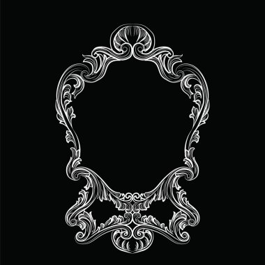 Rokoko Ayna çerçeve dekor