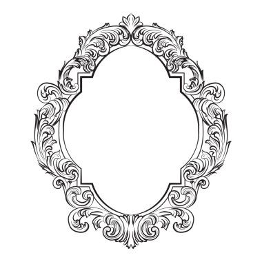 Glamorous Barok Rokoko Ayna çerçeve seti