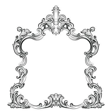 Lüks Barok Rokoko Ayna çerçeve seti