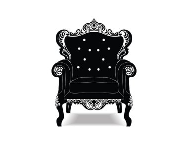 Klasik Kraliyet koltuk lüks süslemeli