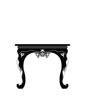 Sehpa ile Kraliyet klasik süsler