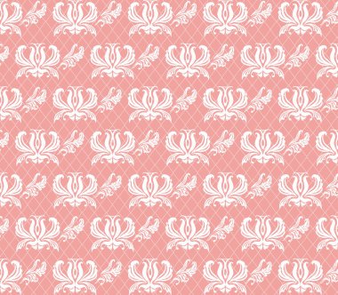 Soyut çiçek süsleme desen