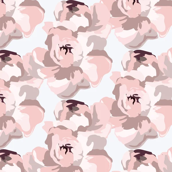 Vecteur délicat pivoine fleurs motif fond — Image vectorielle
