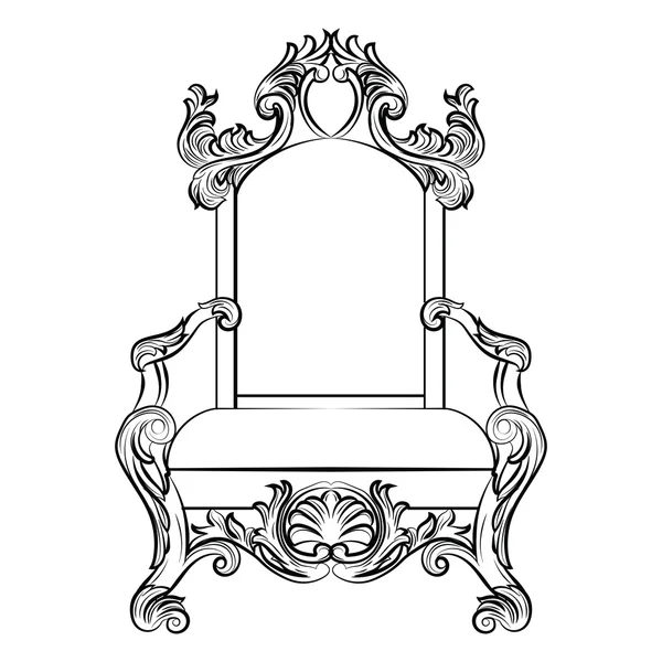 Baroque luxury style furniture — Stok Vektör