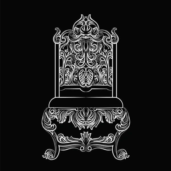 Baroque luxury style furniture — Stockový vektor