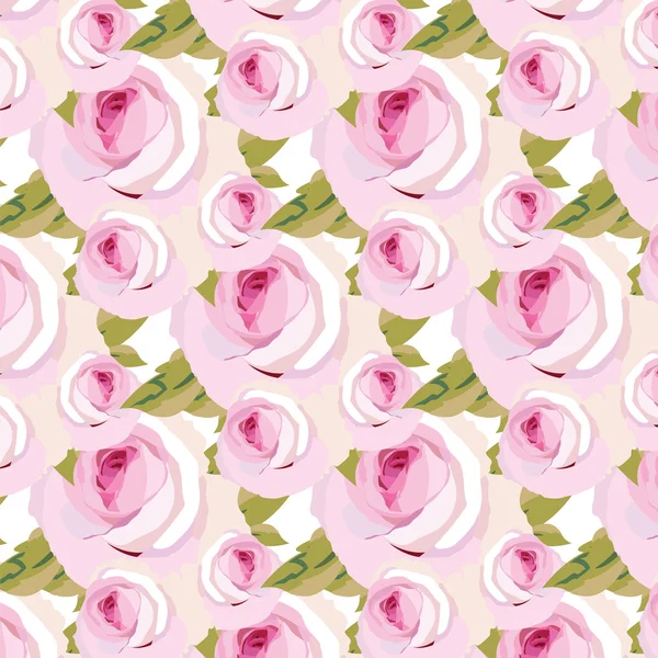 Watercolor Pink Rose pattern Stock Vector Image by