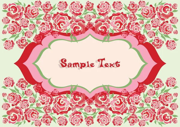 Vintage Vector Spring roses flowers