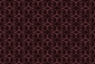 Soyut geometrik çiçek süsleme desen