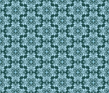 Vektör Vintage geometrik çiçek klasik desen