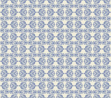 Vintage soyut geometrik çiçek klasik desenli