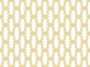 Vintage soyut geometrik çiçek klasik desenli