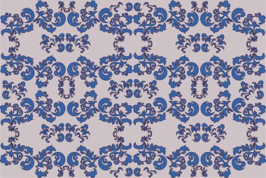 Vektör Damask soyut süsleme desen