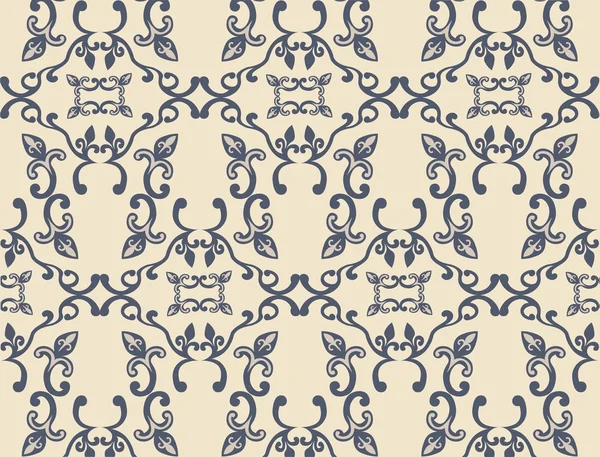 Vector Vintage flor textura ornamento fondo de pantalla — Vector de stock