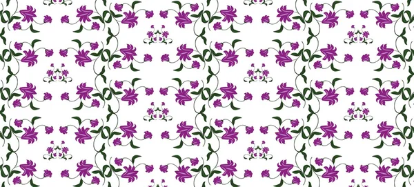 Résumé Décoration florale fond de motif — Image vectorielle