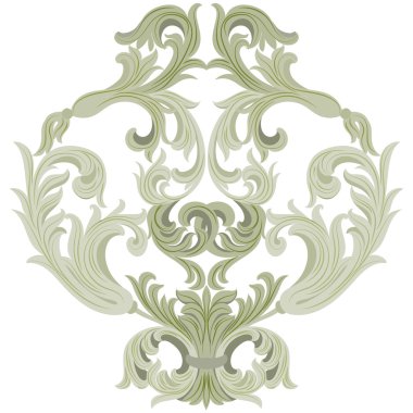 vektör damasko süsleme