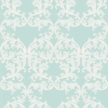 Vektör Barok Vintage çiçek Damask desenli