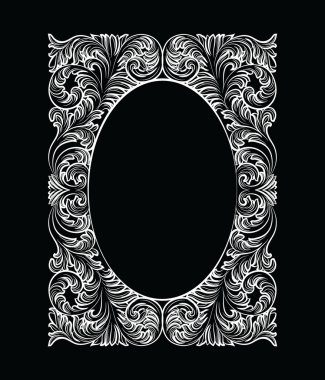 Vintage imparatorluk Barok Rokoko çerçeve