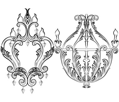 Zengin Barok klasik avize