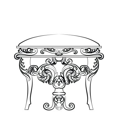 Royal Barok Vector Klasik sandalye mobilyaları