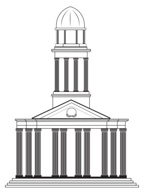 Vektör mimari cephe