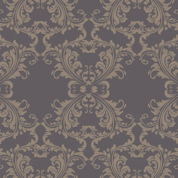 Vector Vintage printemps floral damassé élément de motif — Image vectorielle