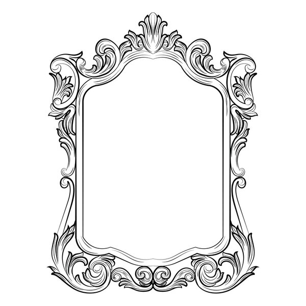 Барочный зеркальный декор в стиле рококо
