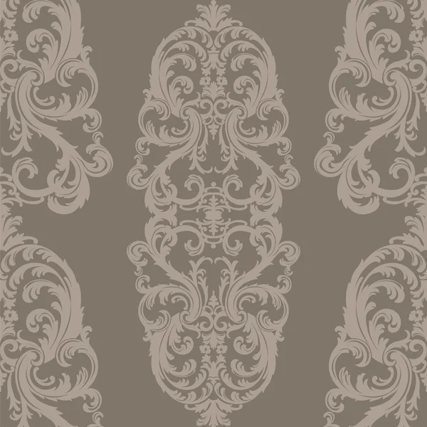 Vector Royal floral damassé ornement baroque élément de motif — Image vectorielle