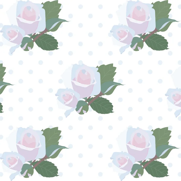 Aquarel delicate rozen patroon — Stockvector