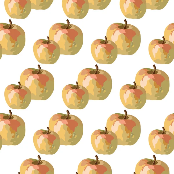 Watercolor Apple Vector pattern — Διανυσματικό Αρχείο