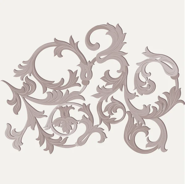 Acanthus élément ornement feuille — Image vectorielle