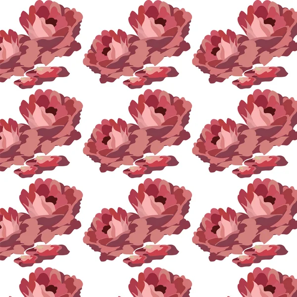 Aquarelle motif de roses rouges — Image vectorielle