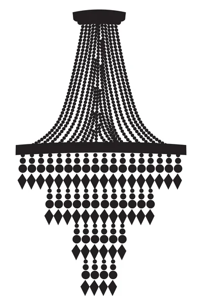Barroco Elegante lámpara de pared rica con adornos — Vector de stock
