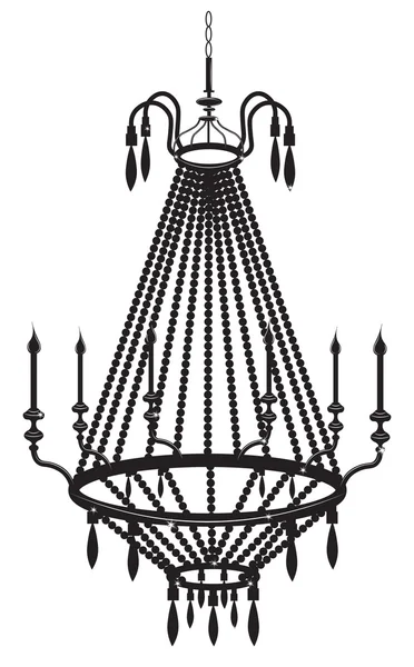 Lámpara clásica barroca rica — Vector de stock
