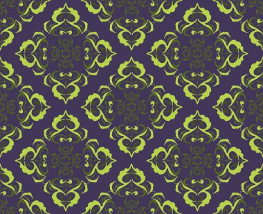 Vintage desen soyut süsleme