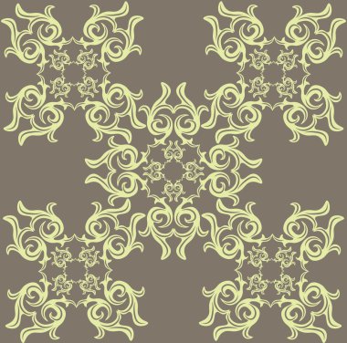 Vintage çiçek süsleme desen