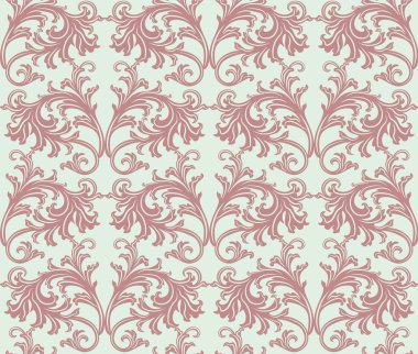 Vintage çiçek süsleme desen