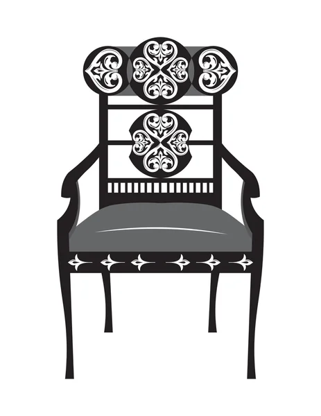 Muebles de estilo biedermeier clásico — Vector de stock