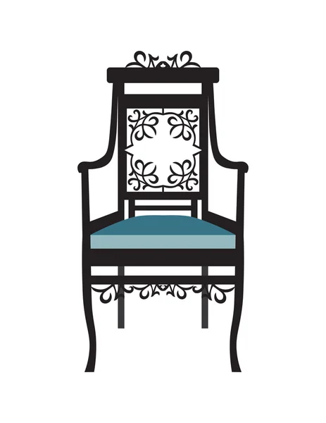 老式椅子家具矢量 — 图库矢量图片