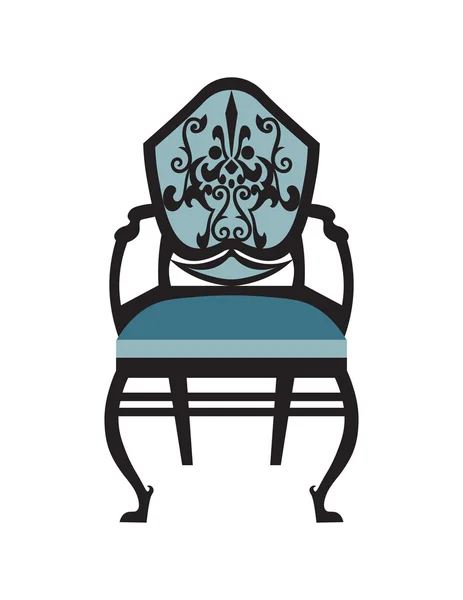 Вінтажний стілець меблі Векторні — стоковий вектор