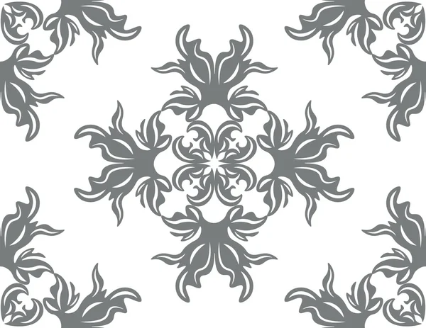 Vintage motif d'ornement floral — Image vectorielle