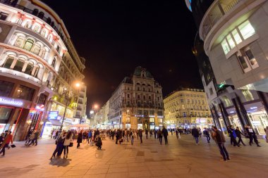 Viyana şehir merkezi gece
