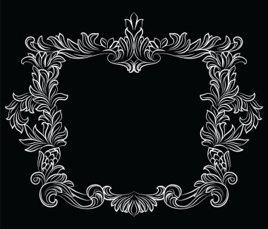 Vintage imparatorluk Barok Rokoko çerçeve