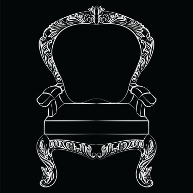 Barok lüks tarzı koltuk mobilyaları