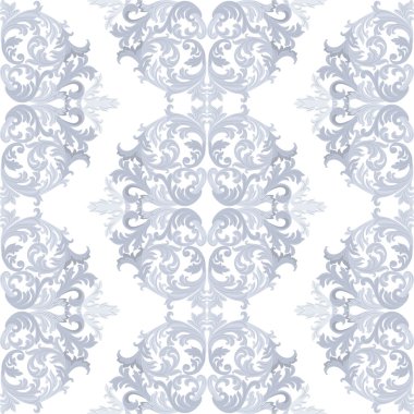 Vintage yuvarlak Barok süs deseni