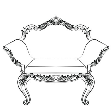 Muhteşem Zengin Barok Rokoko Koltuk