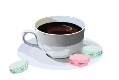 Makaronlu Taze Kahve Fincanı