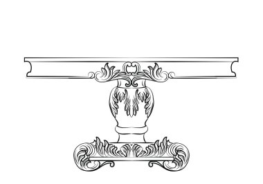 Zengin Barok komodin tablo