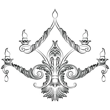 Zengin Barok klasik avize