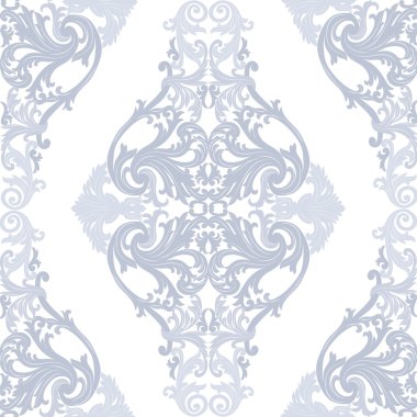 Vektör Barok Vintage çiçek Damask desenli